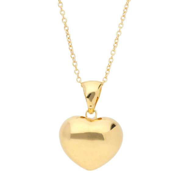 9ct Yellow Gold Heart Pendant