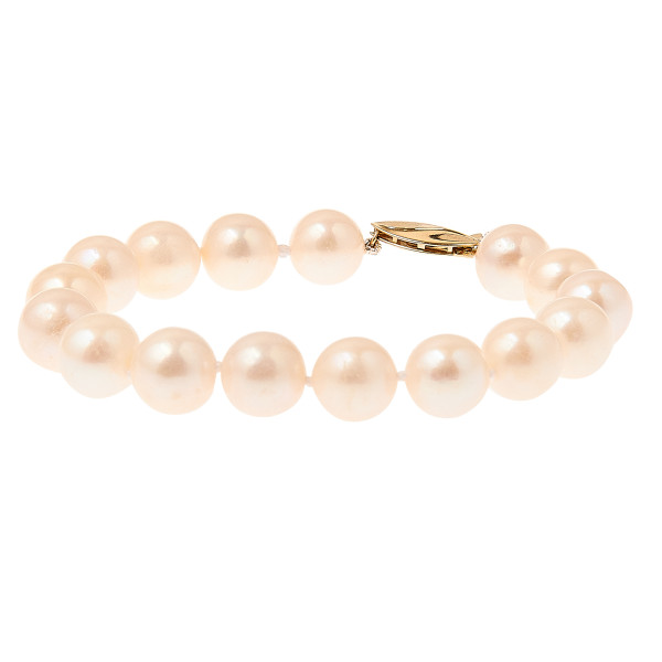 14ct Yellow Gold Pearl Bracelet