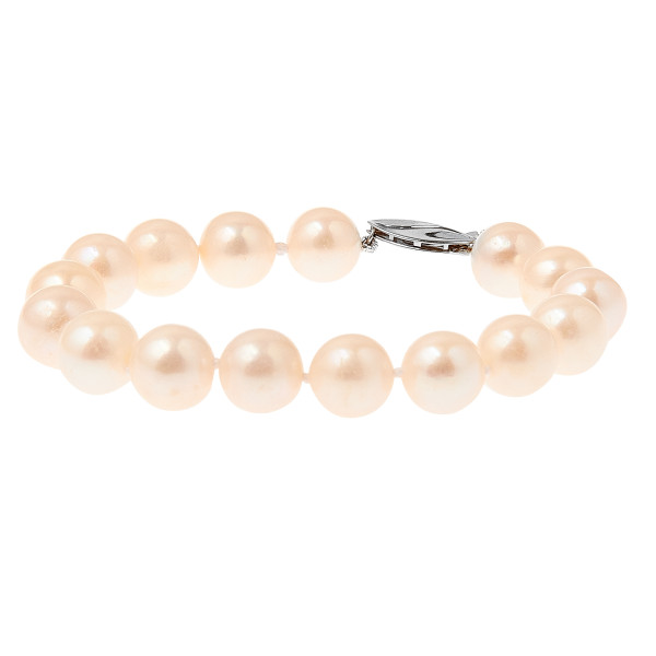 14ct White Gold Pearl Bracelet