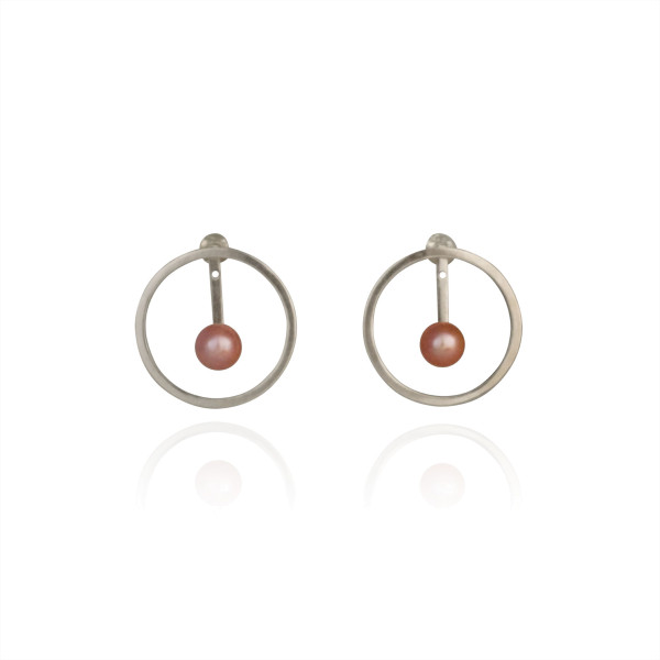 Sterling Silver Pearl Stud Earrings