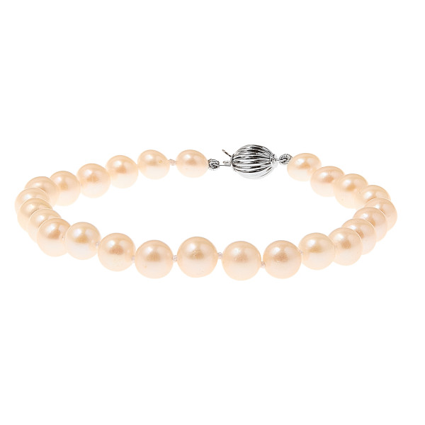 14ct White Gold Pearl Bracelet