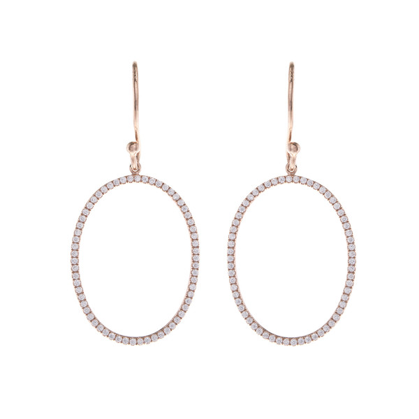 Sterling Silver Cubic Zirconia Drop Earrings