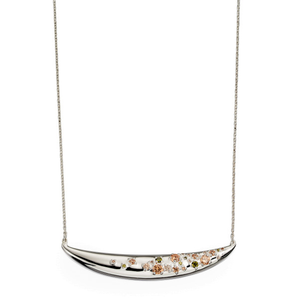 Cubic Zirconia & Sterling Silver Necklace