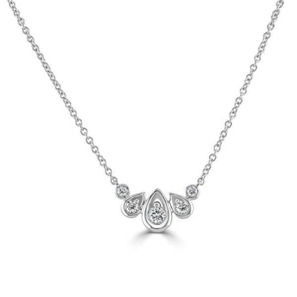 18ct White Gold 0.27ct Diamond Necklace
