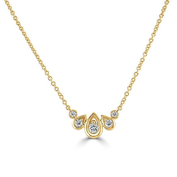 18ct Yellow Gold 0.27ct Diamond Necklace