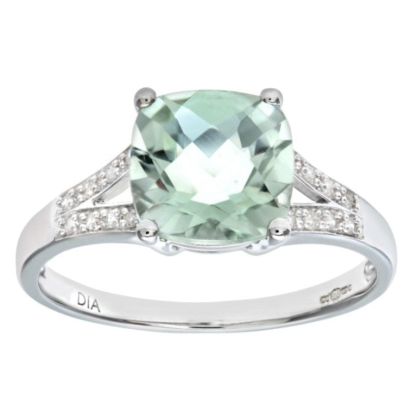 9ct White Gold 1.80ct Amethyst Cocktail Ring