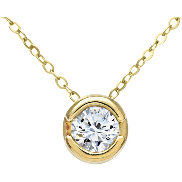 9ct Yellow Gold 0.25ct Diamond Pendant
