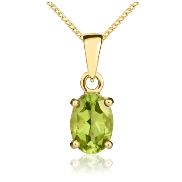 9ct Yellow Gold 0.78ct Peridot Pendant