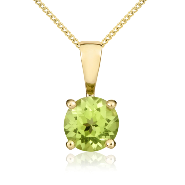 9ct Yellow Gold 0.56ct Peridot Pendant 