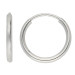 9ct White Gold 10mm Sleeper Hoop Earrings