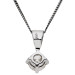 18ct White Gold 0.28ct Natural Diamond Pendant