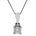 18ct White Gold 0.70ct Diamond Solitaire Pendant