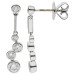 18ct White Gold 0.80ct Diamond Drop Earrings