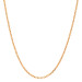 18ct Rose Gold 1.46mm Close Link Filed Trace Chain