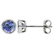 9ct White Gold 0.50ct Tanzanite Earrings