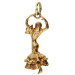 9ct Yellow Gold Flamenco Dancer Charm
