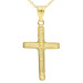 9ct Yellow & White Gold Cross Pendant