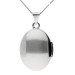 Sterling Silver Small Plain Oval Locket