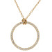 18ct Yellow Gold Diamond Circle Necklace
