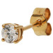 9ct Gold 0.16ct Diamond Solitaire Stud Earring
