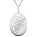 Sterling Silver Birth Bloom Pendant Gladiolus - August