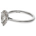 Platinum 0.50ct Diamond Halo Ring