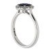 18ct White Gold Sapphire & Diamond Dress Ring