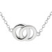 Sterling Silver Interlocking Circles Necklace