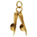 9ct Yellow Gold Shoes Charm