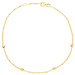 9ct Yellow Gold Fancy Twist Curb Chain Anklet
