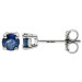 18ct White Gold 0.60ct Sapphire Earrings 