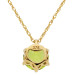 9ct Yellow Gold Peridot Solitaire Pendant