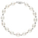 9ct White Gold White Rice Pearl Bracelet