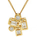 18ct Yellow Gold Diamond Confetti Pendant