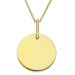 9ct Yellow Gold Disc Pendant