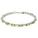 9ct White Gold 6.67ct Peridot Bracelet