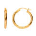 9ct Yellow Gold Twisted Hoops