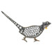 Victorian Inspired White Sapphire Pheasant Brooch