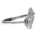 Cubic zirconia & Sterling Silver Bangle