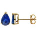 9ct Yellow Gold 1.40ct Sapphire Earrings