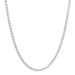 9ct White Gold 2.11mm Filed Curb Chain Necklace