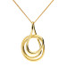 9ct Yellow Gold Swirl Pendant