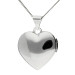 Sterling Silver Perfectly Plain Heart Locket