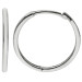 9ct White Gold 15mm Hinged Hoop Earring