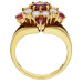 18ct Yellow Gold Ruby & Diamond Ring