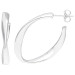 Sterling Silver Twisted Hoop Earrings