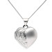9ct White Gold Heart Locket