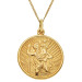 9ct Yellow Gold St Christopher Pendant