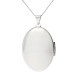 Sterling Silver 2.50cm Classic Oval Patterned Locket