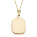 9ct Yellow Gold Plain Rectangle Locket